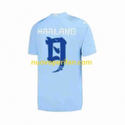 Maglie da Calcio Manchester City Haaland 9 Special Printing Uomo Prima Tenuta 2023-2024 Maniche Corte