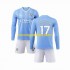 Maglie da Calcio Manchester City Kevin De Bruyne 17 Bambino Prima Tenuta 2023-2024 Maniche Lunghe