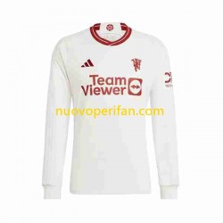 Maglie da Calcio Manchester United Uomo Alternativa Tenuta 2023-2024 Maniche Lunghe