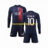 Maglie da Calcio Paris Saint-Germain Neymar Jr 10 Bambino Prima Tenuta 2023-2024 Maniche Lunghe