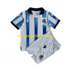 Maglie da Calcio Real Sociedad Bambino Prima Tenuta 2023-2024 Maniche Corte