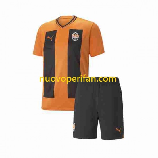 Maglie da Calcio Shakhtar Donetsk Bambino Prima Tenuta 2023 Maniche Corte