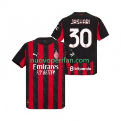 Maglie da Calcio AC Milan Ardon Jashari 30 Uomo Prima Tenuta 2025-2026 Maniche Corte