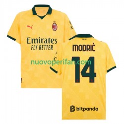 Maglie da Calcio AC Milan Modrić Luca 14 Uomo Alternativa Tenuta 2025-2026 Maniche Corte