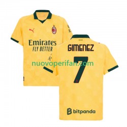 Maglie da Calcio AC Milan Santiago Gimenez 7 Uomo Alternativa Tenuta 2025-2026 Maniche Corte