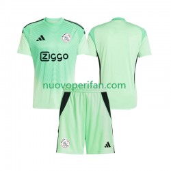 Maglie da Calcio AFC Ajax Portiere Bambino Prima Tenuta 2025-2026 Maniche Corte