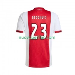 Maglie da Calcio AFC Ajax Steven Berghuis 23 Uomo Prima Tenuta 2025-2026 Maniche Corte