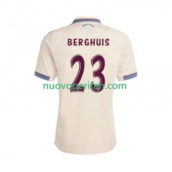 Maglie da Calcio AFC Ajax Steven Berghuis 23 Uomo Alternativa Tenuta 2025-2026 Maniche Corte