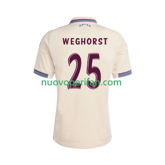 Maglie da Calcio AFC Ajax Wout Weghorst 25 Uomo Alternativa Tenuta 2025-2026 Maniche Corte