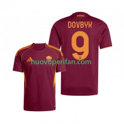 Maglie da Calcio AS Roma Artem Dovbyk 9 Uomo Prima Tenuta 2025-2026 Maniche Corte