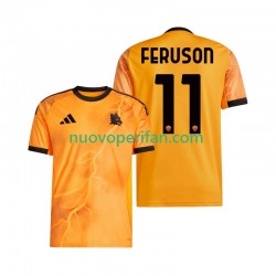 Maglie da Calcio AS Roma Evan Ferguson 11 Uomo Trasferta Tenuta 2025-2026 Maniche Corte