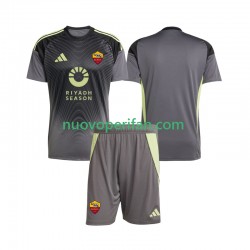 Maglie da Calcio AS Roma Portiere Bambino Prima Tenuta 2025-2026 Maniche Corte