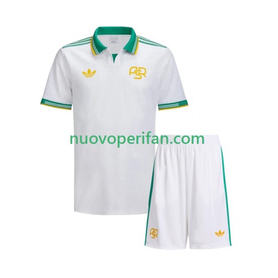 Maglie da Calcio AS Roma Bambino Alternativa Tenuta 2025-2026 Maniche Corte