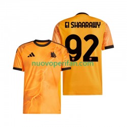 Maglie da Calcio AS Roma Stephan El Shaarawy 92 Uomo Trasferta Tenuta 2025-2026 Maniche Corte
