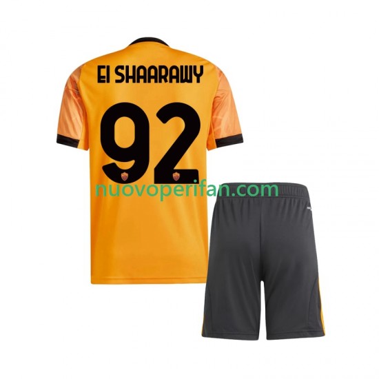 Maglie da Calcio AS Roma Stephan El Shaarawy 92 Bambino Trasferta Tenuta 2025-2026 Maniche Corte