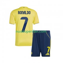 Maglie da Calcio Al Nassr Cristiano Ronaldo 7 Bambino Prima Tenuta 2025-2026 Maniche Corte