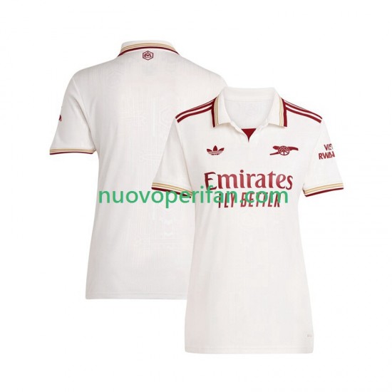 Maglie da Calcio Arsenal Donna Alternativa Tenuta 2025-2026 Maniche Corte