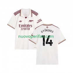 Maglie da Calcio Arsenal Viktor Gyokeres 14 Uomo Alternativa Tenuta 2025-2026 Maniche Corte