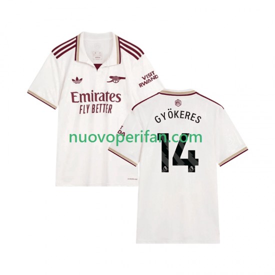 Maglie da Calcio Arsenal Viktor Gyokeres 14 Uomo Alternativa Tenuta 2025-2026 Maniche Corte