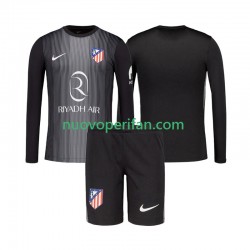 Maglie da Calcio Atlético Madrid Portiere Bambino Trasferta Tenuta 2025-2026 Maniche Lunghe