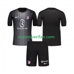 Maglie da Calcio Atlético Madrid Portiere Bambino Trasferta Tenuta 2025-2026 Maniche Corte