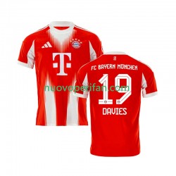Maglie da Calcio FC Bayern München Alphonso Davies 19 Uomo Prima Tenuta 2025-2026 Maniche Corte