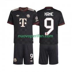 Maglie da Calcio FC Bayern München Harry Kane 9 Bambino Alternativa Tenuta 2025-2026 Maniche Corte