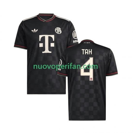 Maglie da Calcio FC Bayern München Jonathan Tah 4 Uomo Alternativa Tenuta 2025-2026 Maniche Corte