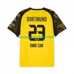 Maglie da Calcio Borussia Dortmund Emre Can 23 Uomo Prima Tenuta 2025-2026 Maniche Corte