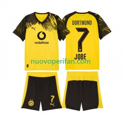 Maglie da Calcio Borussia Dortmund Jobe Bellingham 7 Bambino Prima Tenuta 2025-2026 Maniche Corte