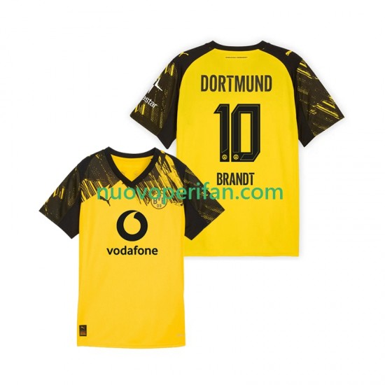 Maglie da Calcio Borussia Dortmund Julian Brandt 10 Uomo Prima Tenuta 2025-2026 Maniche Corte