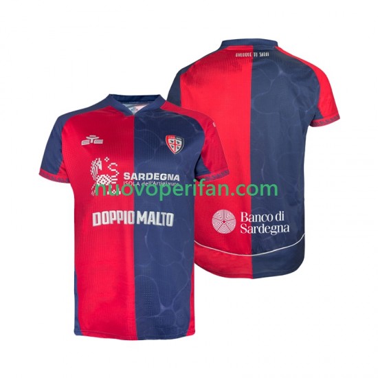 Maglie da Calcio Cagliari Uomo Prima Tenuta 2025-2026 Maniche Corte