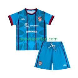 Maglie da Calcio Cagliari Bambino Alternativa Tenuta 2025-2026 Maniche Corte
