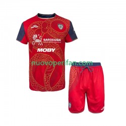 Maglie da Calcio Cagliari Special Bambino Prima Tenuta 2025-2026 Maniche Corte