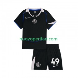 Maglie da Calcio Chelsea Alejandro Garnacho 49 Bambino Alternativa Tenuta 2025-2026 Maniche Corte