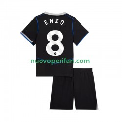 Maglie da Calcio Chelsea Enzo Fernandez 8 Bambino Alternativa Tenuta 2025-2026 Maniche Corte