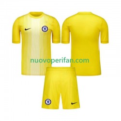 Maglie da Calcio Chelsea Portiere Bambino Alternativa Tenuta 2025-2026 Maniche Corte
