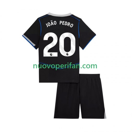 Maglie da Calcio Chelsea Joao Pedro 20 Bambino Alternativa Tenuta 2025-2026 Maniche Corte