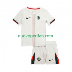 Maglie da Calcio Chelsea Bambino Trasferta Tenuta 2025-2026 Maniche Corte