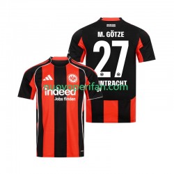 Maglie da Calcio Eintracht Frankfurt Mario Gotze 27 Uomo Prima Tenuta 2025-2026 Maniche Corte