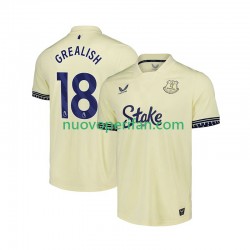 Maglie da Calcio Everton Jack Grealish 18 Uomo Trasferta Tenuta 2025-2026 Maniche Corte