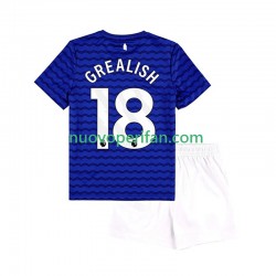Maglie da Calcio Everton Jack Grealish 18 Bambino Prima Tenuta 2025-2026 Maniche Corte