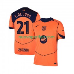 Maglie da Calcio FC Barcelona Frenkie de Jong 21 UCL Uomo Alternativa Tenuta 2025-2026 Maniche Corte
