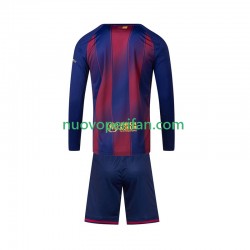 Maglie da Calcio FC Barcelona Bambino Prima Tenuta 2025-2026 Maniche Lunghe