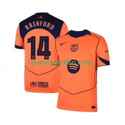 Maglie da Calcio FC Barcelona Marcus Rashford 14 UCL Uomo Alternativa Tenuta 2025-2026 Maniche Corte