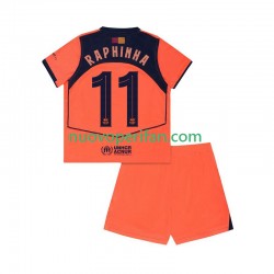 Maglie da Calcio FC Barcelona Raphinha 11 UCL Bambino Alternativa Tenuta Maniche Corte