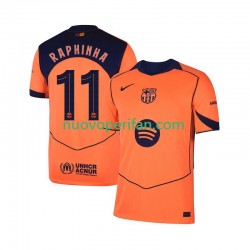 Maglie da Calcio FC Barcelona Raphinha 11 Champions League Uomo Alternativa Tenuta 2025-2026 Maniche Corte