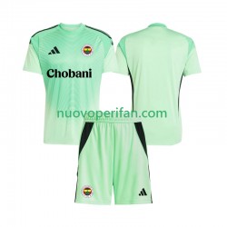 Maglie da Calcio Fenerbahce Portiere Bambino Trasferta Tenuta 2025-2026 Maniche Corte