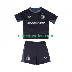 Maglie da Calcio Feyenoord Rotterdam Bambino Trasferta Tenuta 2025-2026 Maniche Corte