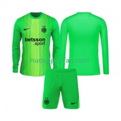 Maglie da Calcio Inter Milan Portiere Bambino Alternativa Tenuta 2025-2026 Maniche Lunghe